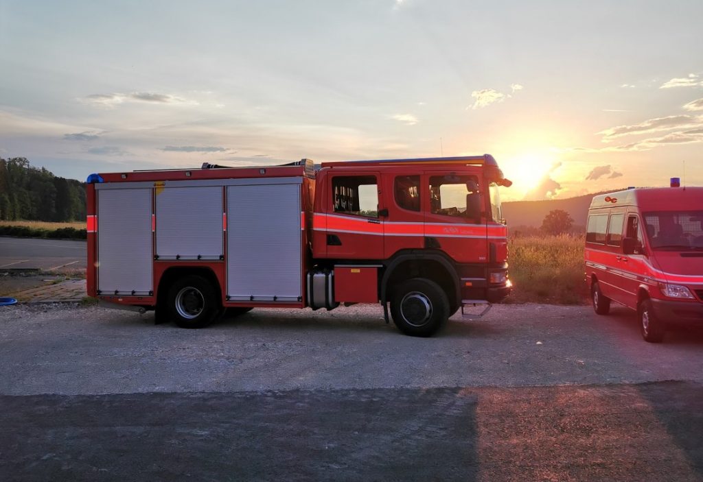 Feuerwehr-Auto-Reiniung