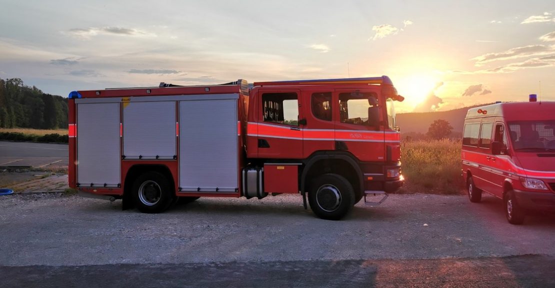 Feuerwehr-Auto-Reiniung